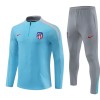 Atlético Madrid Training Sweatshirts Quarter-zip 2024-25 Blaue Für Kinder